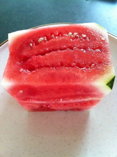 Watermelon cake rectangle