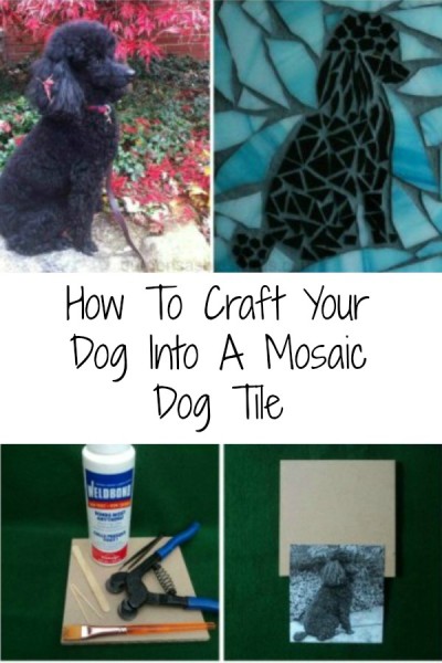 Easy DIY Craft your dog into a mosaic dog tile!