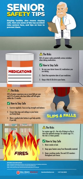Senior Safety Tips Infographic