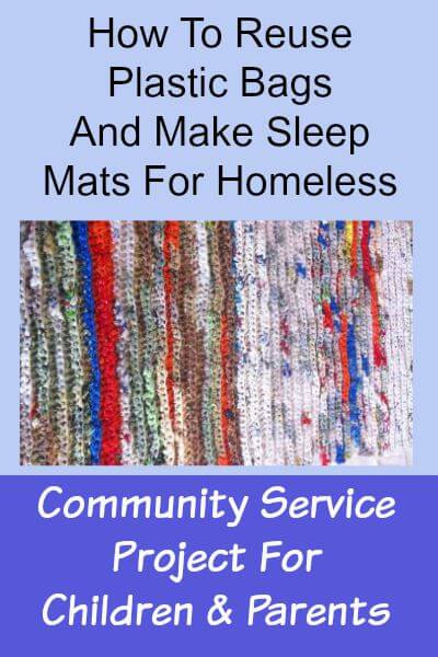 How to reuse plastic bags and craft sleeping mats for homeless.