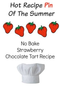 A+ recipe, No Bake Strawberry Chocolate Tart Recipe