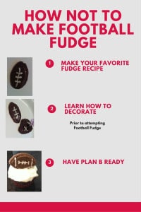 Football Fudge Recipe - the good, the bad and the ugly.