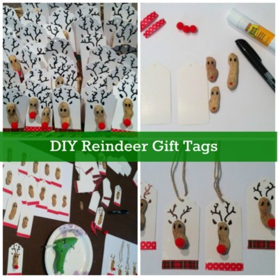 DIY Christmas Reindeer Gift Tags