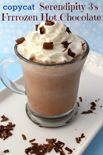 Enjoy this delish copycat recipe of the famous Serpendipity Frrrozen Hot Chocolate!
