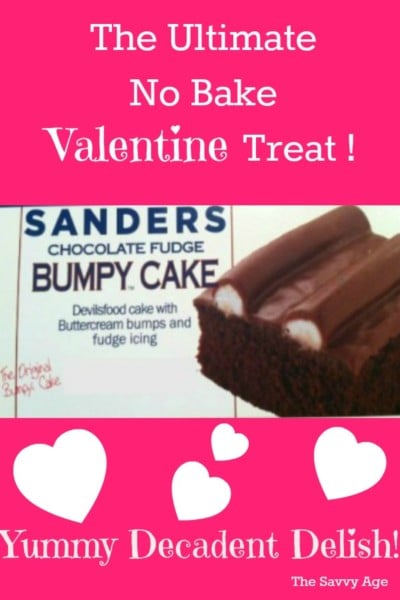 No time to bake? Sanders Bumpy Cake is the ultimate no bake cake!