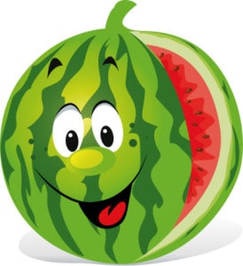 Enjoy our friend the watermelon: healthy, low fat and low calories.