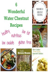 Adventure into the wonderful world of the water chestnut. Six healthy delicious recicpes.