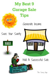 My top 9 Garage Sale tips to make your garage or yard sale a success!