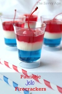 Enjoy this no bake Patriotic Jello Firecracker dessert. Low cal, quick and easy for all your holiday parties.