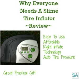 Review of the Slime Tire Inflator. Easy to use practical gift for any age.