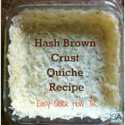 Delicious Hash Brown Crust Quiche Recipe