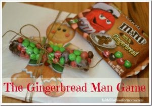 Gingerbread Man Game With M&M's