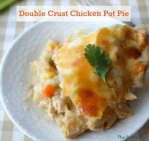 Double Crust Chicken Pot Pie Recipe. Double the crust and double the comfort with this easy to make and bake recipe.
