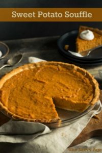 Yummy side dish! Sweet potato souffle is easy to make, easy to bake and easy to serve with entrees!