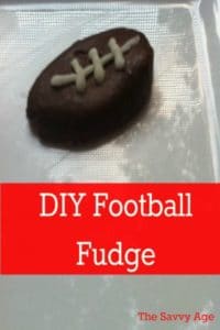Football Fudge DIY is easy to make for game day.