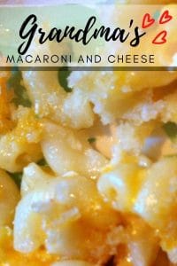Grandma's Old Fashioned Mac N Cheese recipe! Baked macaroni and cheese recipe that is quick and easy to make and bake. A family favorite! #Grandmasmacncheeserecipe #oldfashionedmanncheeserecipe #bakedmacaroniandcheeserecipe