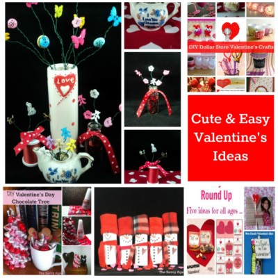 7 easy Valentine's Ideas to make for all ages by all ages.