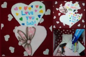 Fun DIY No Sew Valentine's Day card! Fun for kids and a cute DIY for grandparents and grandchildren!