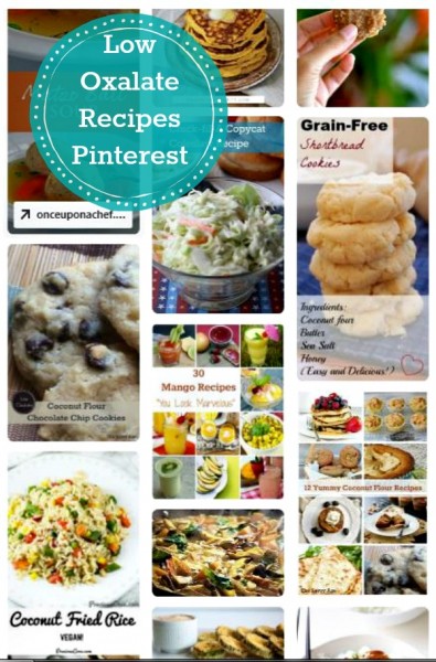 Low Oxalate Recipes on Pinterest Board.