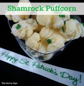 Easy St. Patrick's Day Shamrock Puffcorn!