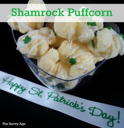 Sweet & Salty St. Patrick’s Day Puffcorn