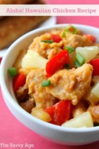 Yummy Aloha Hawaiian Chicken recipe! Serve alone or over rice.