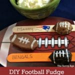 Melts in your mouth DIY Football Fudge recipe for game day!