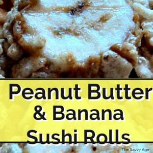 peanut butter banana sushi rolls