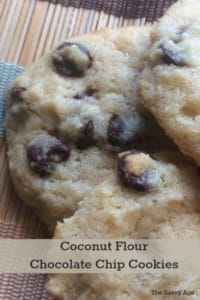 So easy! The best coconut flour chocolate chip cookies recipe.
