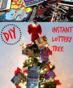 Perfect Last minute gift for Christmas! Instant Lottery Tree for those who want to take a chance!