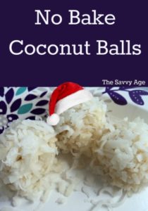 No Bake Coconut Balls recipe. Easy 3 ingredient recipe for the holidays!