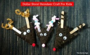 Fun and easy Reindeer Craft For Kids at the dollar store!