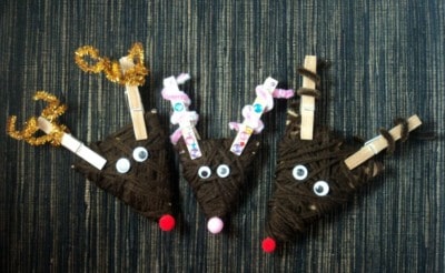 Fun and easy Reindeer Craft For Kids at the dollar store!
