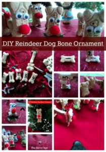 Easy Reindeer Craft with dog bones. Christmas Reindeer craft for all ages and all dog lovers.