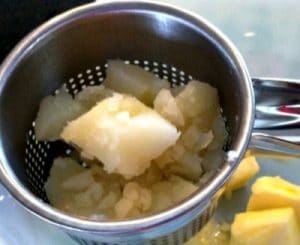 Potatoes in Ricer.