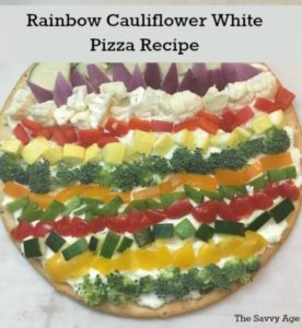 Slice of cauliflower white pizza.
