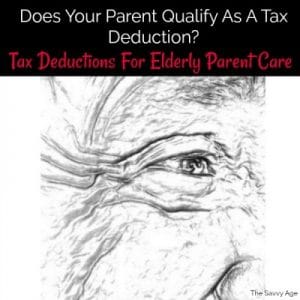 Drawing of elderly woman