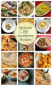 collage of cauliflower dishes