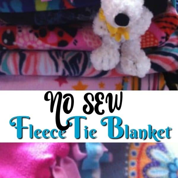 DIY No Sew Tie Blanket For Animal Shelters