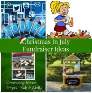 Christmas in July Fundraiser Ideas. Community service project for kids and adults.