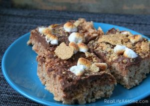 s'more rice krispie bars
