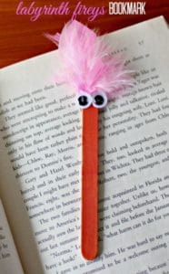 Popsicle stick bookmark.