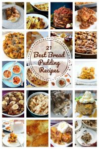 Collage of Bread Pudding recipes.