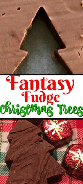 Fudge Christmas trees.