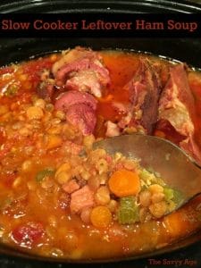 Ham Soup in slow cooker.