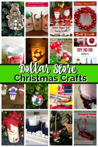 Collage of DIY Christmas decorations: ornaments, reindeer, table decorations.