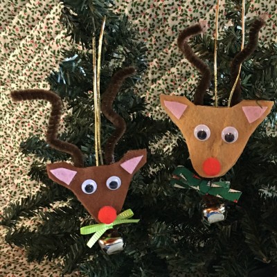felt reindeer christmas ornaments