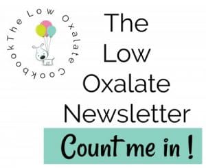 low oxalate newsletter