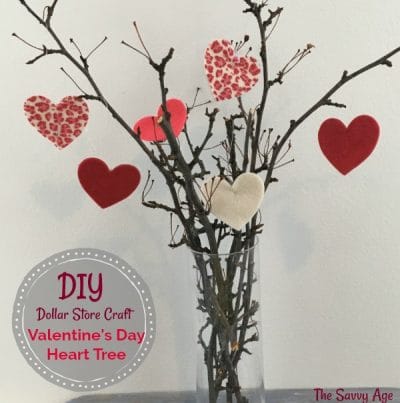 Valentine's Day tree with branches.