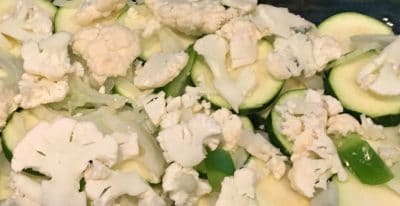 vegetable casserole layered